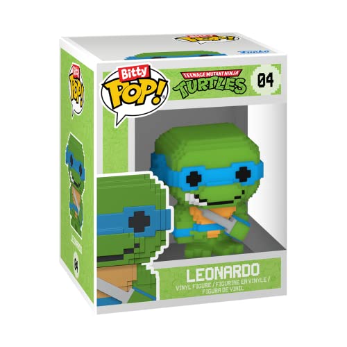 Funko Bitty Pop! Teenage Mutant Ninja Turtles - 8-Bit Raphael, 8-Bit Donatello, 8-Bit Leonardo et Une Mini-Figurine Mystère en Surprise - 2.2 Cm - TMNT Collectionnable - Étagère Empilable Incluse