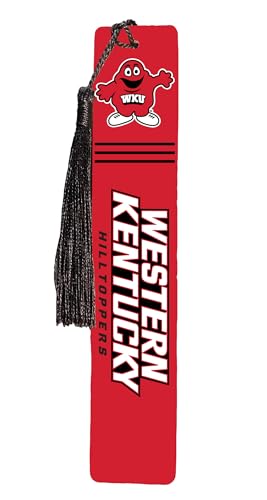 Western Kentucky Hilltoppers Wooden Bookmark with Tassel Officially Licensed Collegiate Product Single