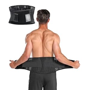 Waist Trimmer Belt for Men, Trainer Tummy Control, Adjustable Wide Sweat Wrap Body Shaper for Back Lumbar Support