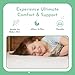 Evolur Sleep Dual Stage Comfort-Lite 5” Foam Crib & Toddler Mattress, Silver Star, Greenguard Gold & JPMA Certified, Dual-Sided Firm & Comfort Layers, Waterproof Cover, Made in USA