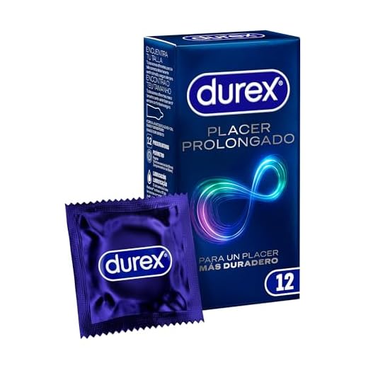 Durex Preservativos Placer Prolongado, Para un Placer Más Duradero, 12 condones