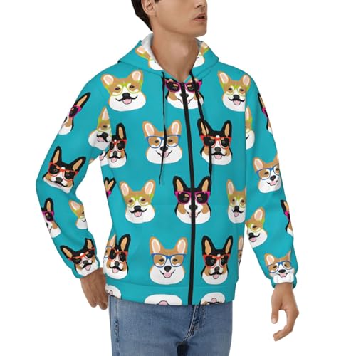 Sweat à capuche et fermeture éclair avec poches pour homme adepte du casual