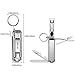 Portable Nail Clippers,Medical Grade Stainless Steel Foldable Nail Cutter with Leather Case, Ultra Slim Travel Design Mr-1099sl