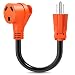 MICTUNING 18 Inch 15M 30F Heavy Duty RV Dogbone Electrical Adapter Cord with Handle 125V 1875W