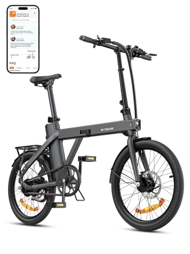 ENGWE Bicicleta Eléctrica Plegable, Batería 36V 9.6Ah, hasta 80km...