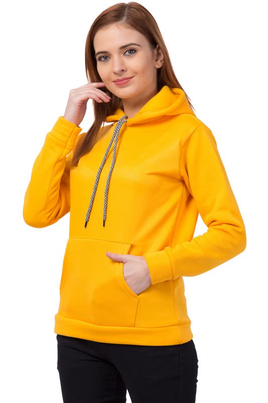 Image of Women's Fleece Plain Hoodie