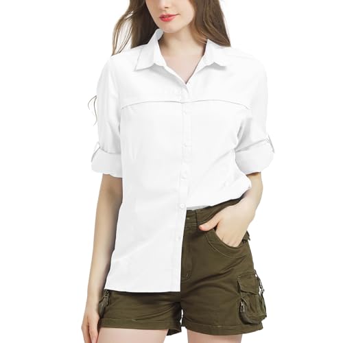 Chemise femme manches longues contre la chaleur en plein air