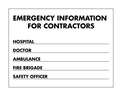 Informazioni Di Emergenza Cartello Di Avvertimento Targa In Metallo Cartelli Metallo Cartello Decorativo Per Bar Pub Cucina Murale Ristorante S