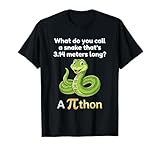 Funny Pi Day Puns Pithon Math Teacher Jokes Women Men Kids T-Shirt