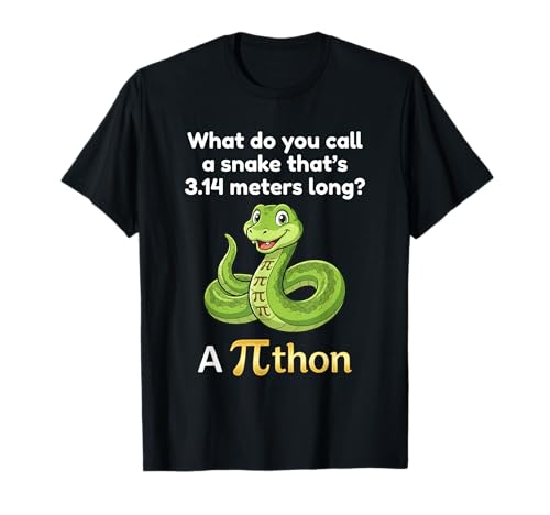 Funny Pi Day Puns Pithon Math Teacher Jokes Women Men Kids T-Shirt