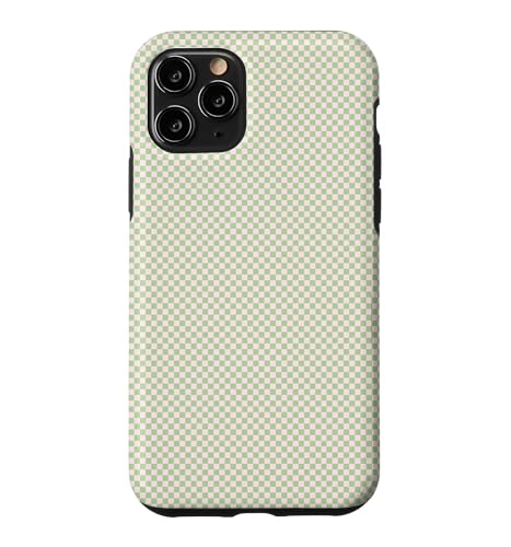 Pastel Pink and Green Mini Checkered Checker Checkerboard �X�}�z�P�[�X iPhone 11 Pro �p