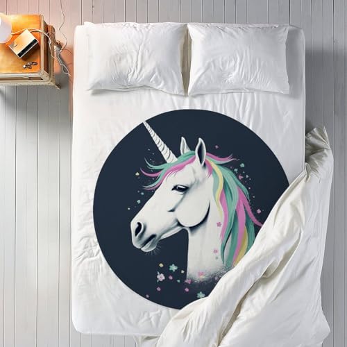 Couverture ronde Be Horse 150 cm pour salon et voyage - 7