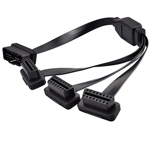 Cable divisor OBD2 recto de 16 pines macho a hembra para evitar golpes en las piernas
