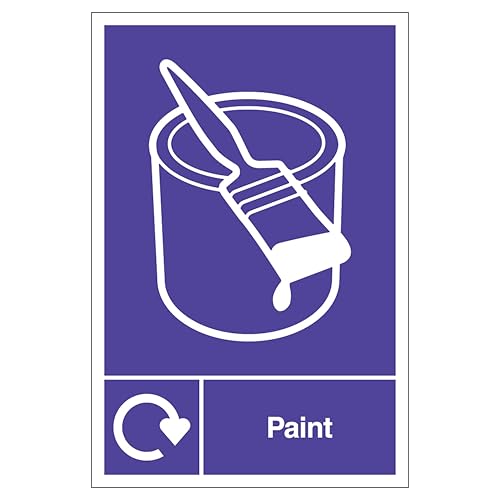 Panneau recyclage peinture rigide pour tri de déchets de chantier