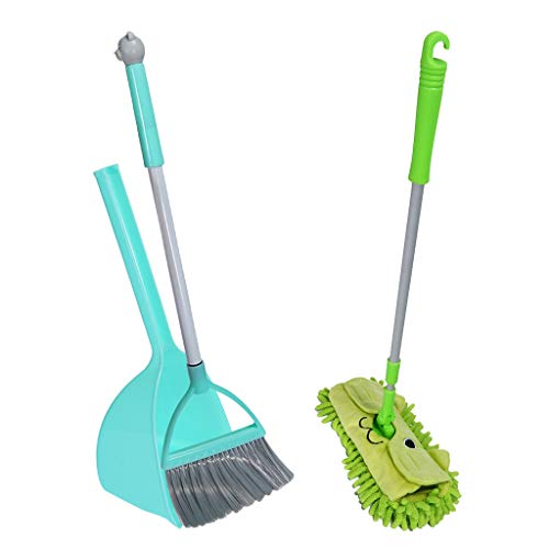 Kid's Mini Housekeeping Cleaning Tools, 3 PCS Pretend Toys for Girls,Kids Pretend Toy