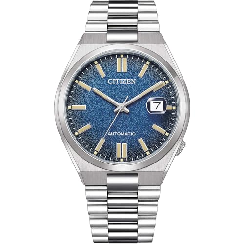 NJ0151-88L Citizen montre homme automatique acier étanche avec cadran bleu marine