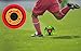 Millenti Soccer Balls Size 5 - Knuckle-It-Pro Black Soccer Ball with High-Visibility, Easy-to-Track Designs, SB0105BK, black green yellow red