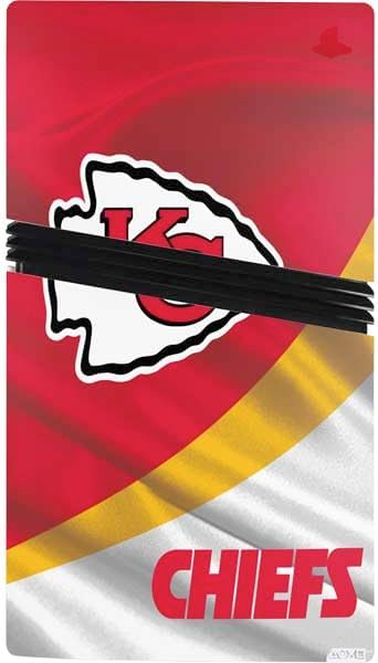Skinit Decal Gaming Skin Compatible with PS5 Pro Bundle - Officially Licensed NFL Kansas City Chiefs Design