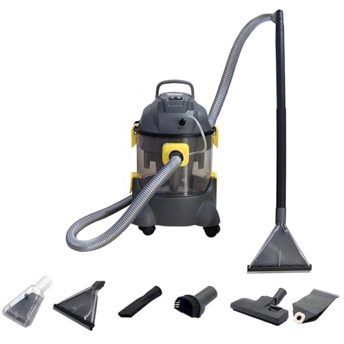 1400w Carpet Cleaner Machine, Portable Carpet Cleaner Machine, Professional Vacuum Cleaner with 6 Cleaning Functions & 2 Cleaning Mode, for Deep Cleaning in Car Washes, Housekeeping, Hotels, Homes