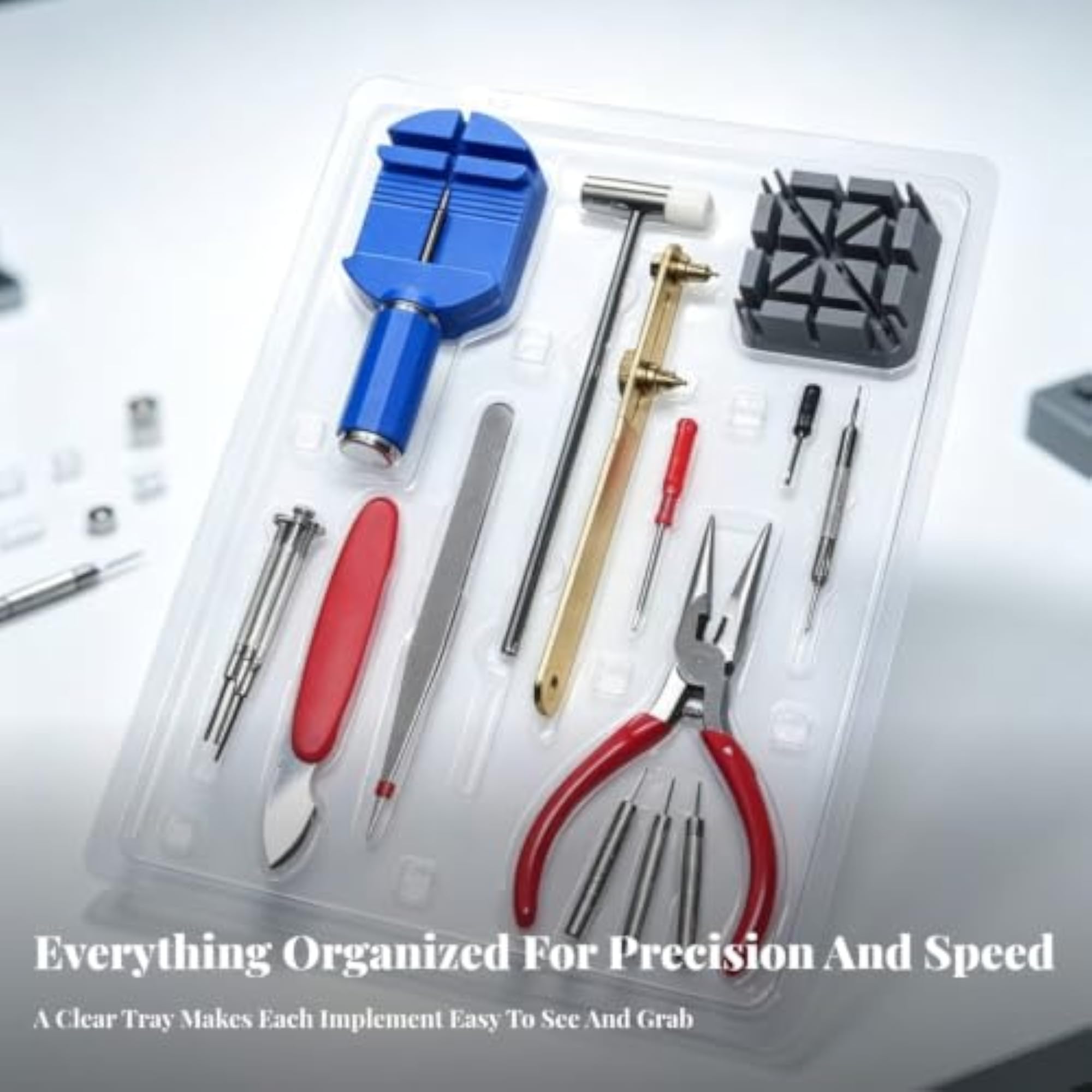 Professional Watch Repair Tool Kit for Beginners & Hobbyists