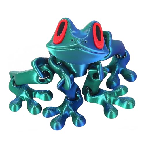 Imán Decorativo de Rana 3D para Refrigerador Azul