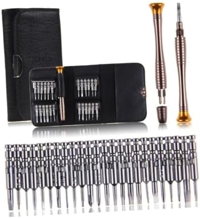Busstier 25 Parça Tornavida Tamir Seti, Deri Cüzdan Kılıflı, Bilgisayar, Telefon ve Saat Tamir Kiti - Görsel 2