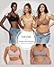OEAK Womens Wireless Jelly Bras Scalloped Push Up No Underwire Bralette Supportive Tshirt Bra Seamless Comfortable Bras Sand Nude XL