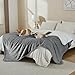 Yaning Waterproof Blanket for Bed Couch Sofa, Soft Liquid Pee Proof Pet Blanket for Dog Puppy Cat, Reversible Sherpa Fleece Furniture Protector (Grey, 60x80 inches)
