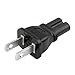 ACA1001 IEC C7 (unpolarized Figure 8) to NEMA 1-15 USA Two Prong Plug Adapter with UL Certification. Perfect for Replacing Your Bulky 2 pin Cord with This Handy Adapter. Great for Travel.
