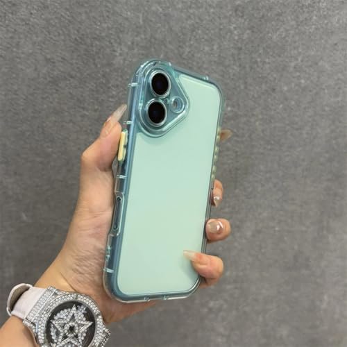 Coque de luxe antichoc iPhone 16 silicone souple vert
