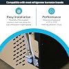 Eastman 10 Feet Flexible Ice Maker Connector, 1/4 Inch x 1/4 Inch Compression Connection, Braided Stainless Steel with Nickel-Plated Brass Nuts, 41036