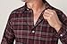 Joe & Bella Magnetic Button Flannel Shirt, Adaptive Clothing for Men - Magnetic Closure Dress Shirts - Long-Sleeve, Relaxed Fit, Hidden Magnets, Easy One-Hand Dressing, Stretch Cuffs, Red - Medium