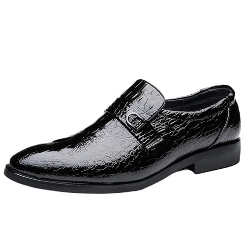 Men Oxford Dress Shoes Classic British Style Slip On Loafers Genuine Leather Comfy Casual Driving Boat Shoes Fashion Personality