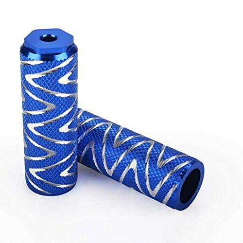 BUMSIEMO Niños Bicicletas Pies Bicicletas Frente Rueda Trasera Metal Road Bike Mtb Pie Estriberas Eje Pedal Reposapiés Aleación 2 unids