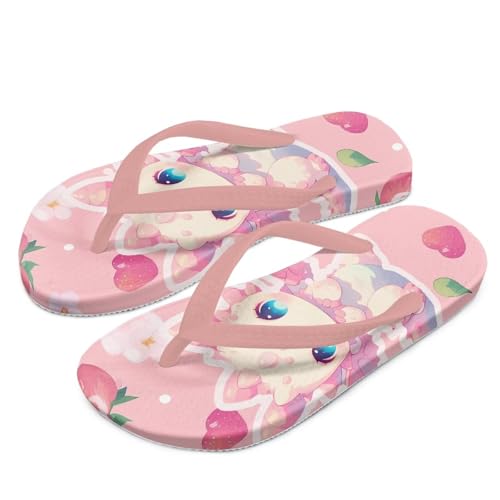 Girl's Flip Flops Kid's Flip Flop Children's Non-Slip Sole Quick Drying Beach Slippers Slide Sandals Pink Straps2