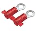 Panduit PMN1-4R-3K Reel Smart System Metric Ring Terminals, Nylon Insulated, Non-Funnel Entry, 0.5 - 1.5mm Wire Range, Red, M4 Stud Size, 3.7mm Max Insulation, 7.9mm Width, 6.4mm Clearance, 21.9mm Length (3000 Pieces Per Reel)