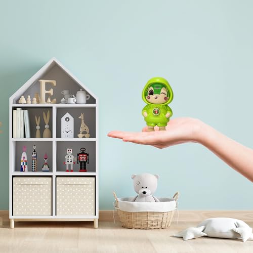 Image of WOYAX Face Changing Keychain with 3 Expressions 3D Cartoon Character ABS Toy Key Holder Unisex Keychain for Bags, Cars & Gifts Cute Action Figure for Kids & Adults