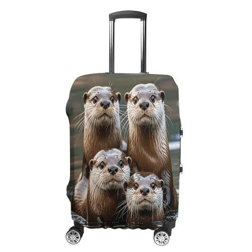 Housse de valise anti-rayure M évite les dommages et salissures motif loutre