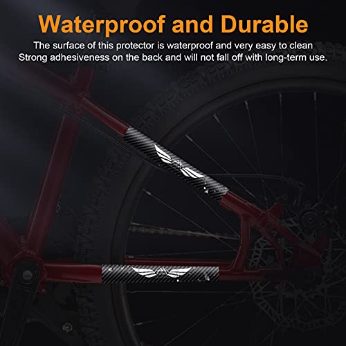 Nicedack Bike Chainstay Protector, Cycling Bike Chain Guard Decal Stickers Chainstay Bicycle Frame Tape Guard For Mountain Bike Chain Protective Front Fork Protective (3 Pcs Fbm) #TOP3