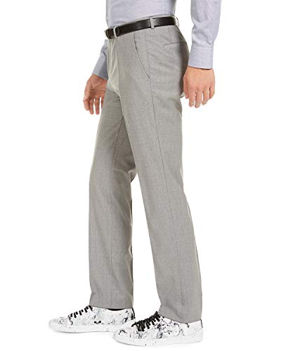 Hugo Boss Men's Modern Fit 2 Piece Set Luxurious Business Suit 100% Virgin Wool By Hugo (Light Gray,46 Regular Usa Jacket / 40 Waist Pants) #TOP7