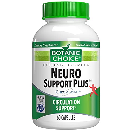 Botanic Choice Neuro Support Plus, 60 Ct - for Healthy Feet and Nerves; Circulatory Support for Your Feet & Leg Comfort; Vitamin for Nerve
