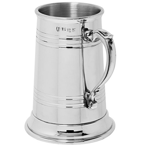 English Pewter Company Extra Heavy Pewter Beer Mug Tankard [XH202] - Thumbnail 2