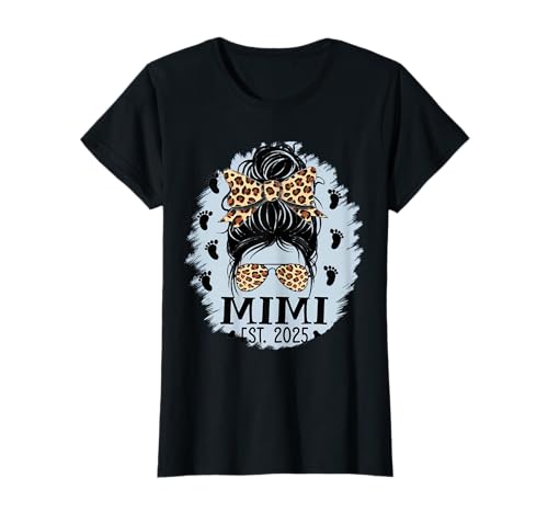 Womens Promoted to Mimi Est 2025 Soon to be Mimi Mothers Day T-Shirt