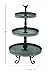 Deco 79 Metal Bird 3 Tiered Tiered Server with Scrolled Base, 16
