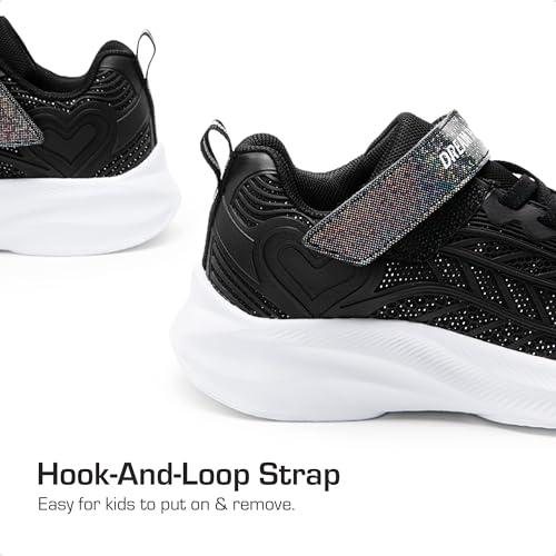 Image of DREAM PAIRS Kids Sneakers Running | Lightweight,Breathable,Comfortable, Non Slip,Hook-and-Loop,Walking, Gym, School, Daily Play,Colorburst