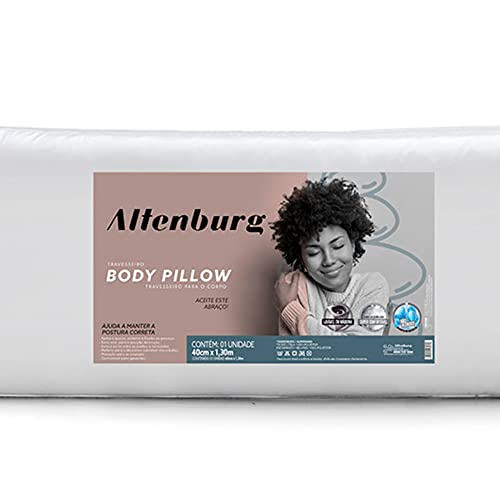 Travesseiro Body Pillow Altenburg Branco Tecido