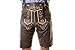 Men's Oktoberfest Lederhosen Berlin Dark Brown - Oktoberfest Lamb Leather Trousers 38