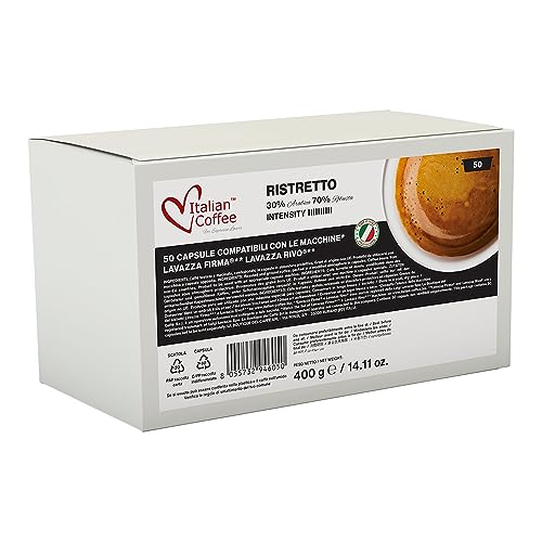 Italian Coffee Pods combatible with RIVO Machines (Pack of 200, Ristretto)