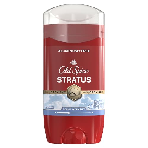 Image of Old Spice Aluminum Free Deodorant for Men, 24 /7 Odor Protection, 24 /7 Signature Scent & Lasting Freshness, Goes on Clean, Stratus with Pineapple, Fresh Air, & Vanilla Scent, 3.0 oz (Pack of 12)