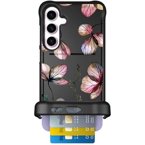 Scooch for Samsung Galaxy S24 Plus Wallet Case, Wingmate, Dried Flowers
